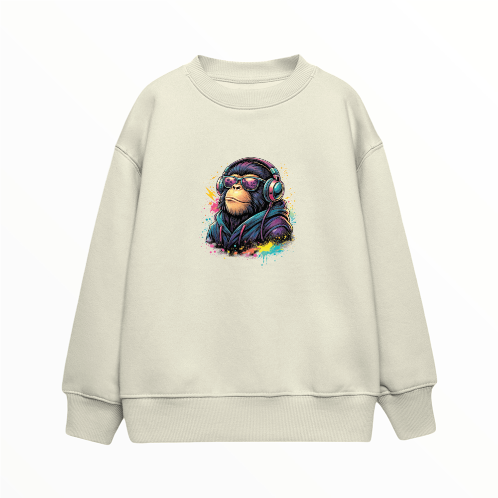Havalı Şempanze - Çocuk Sweatshirt