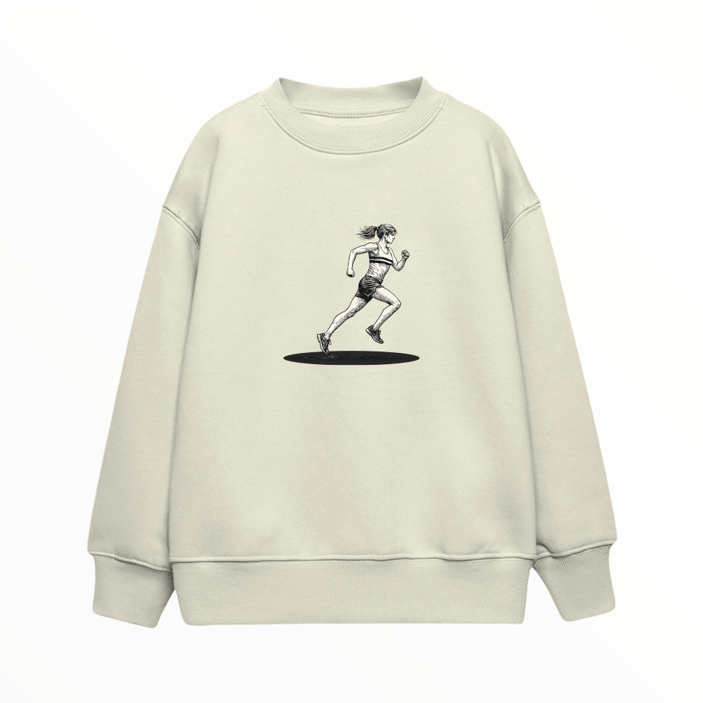 Kadın Koşucu - Çocuk Sweatshirt