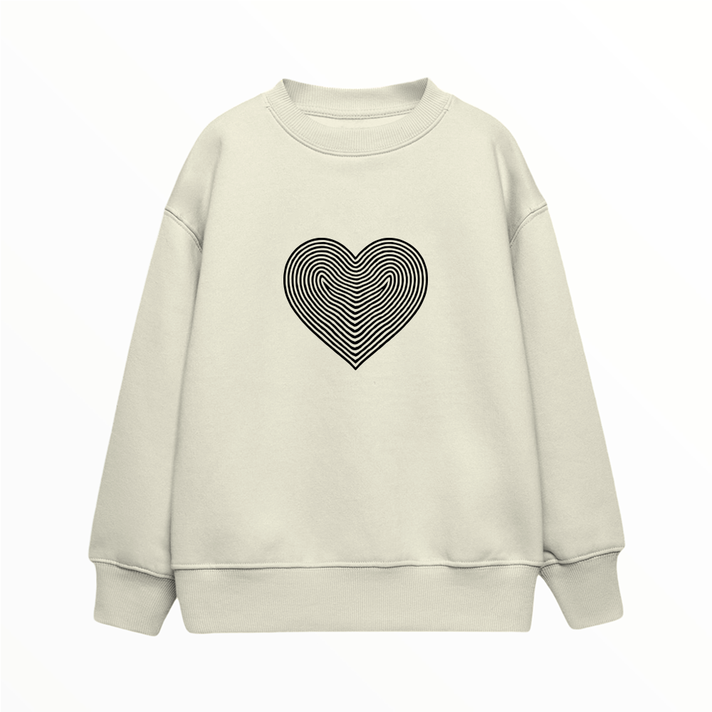 Kalp - Çocuk Sweatshirt
