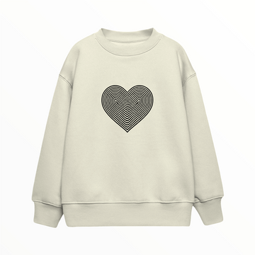 Kalp - Çocuk Sweatshirt