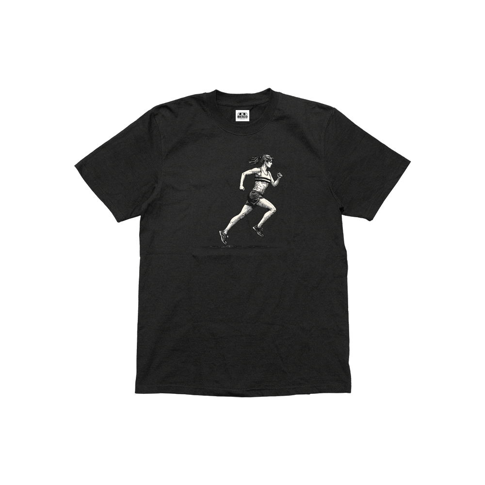 Kadın Koşucu - Çocuk T-shirt
