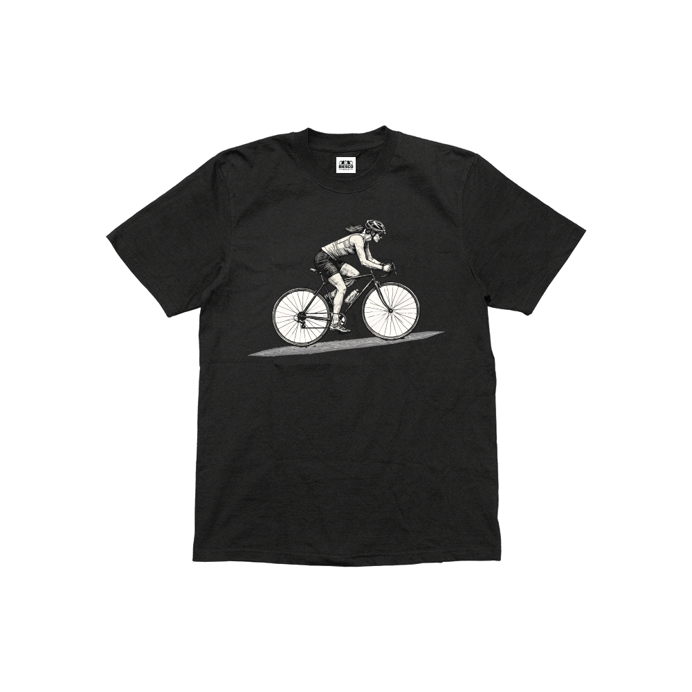 Bisikletli Kadın - Çocuk T-shirt