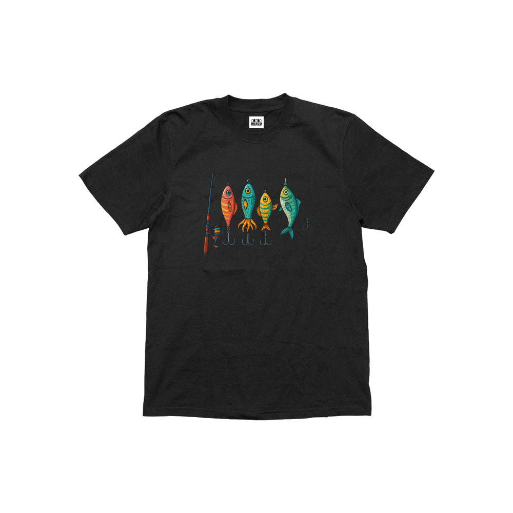 Renkli Olta Takım Düzeni - Çocuk T-shirt
