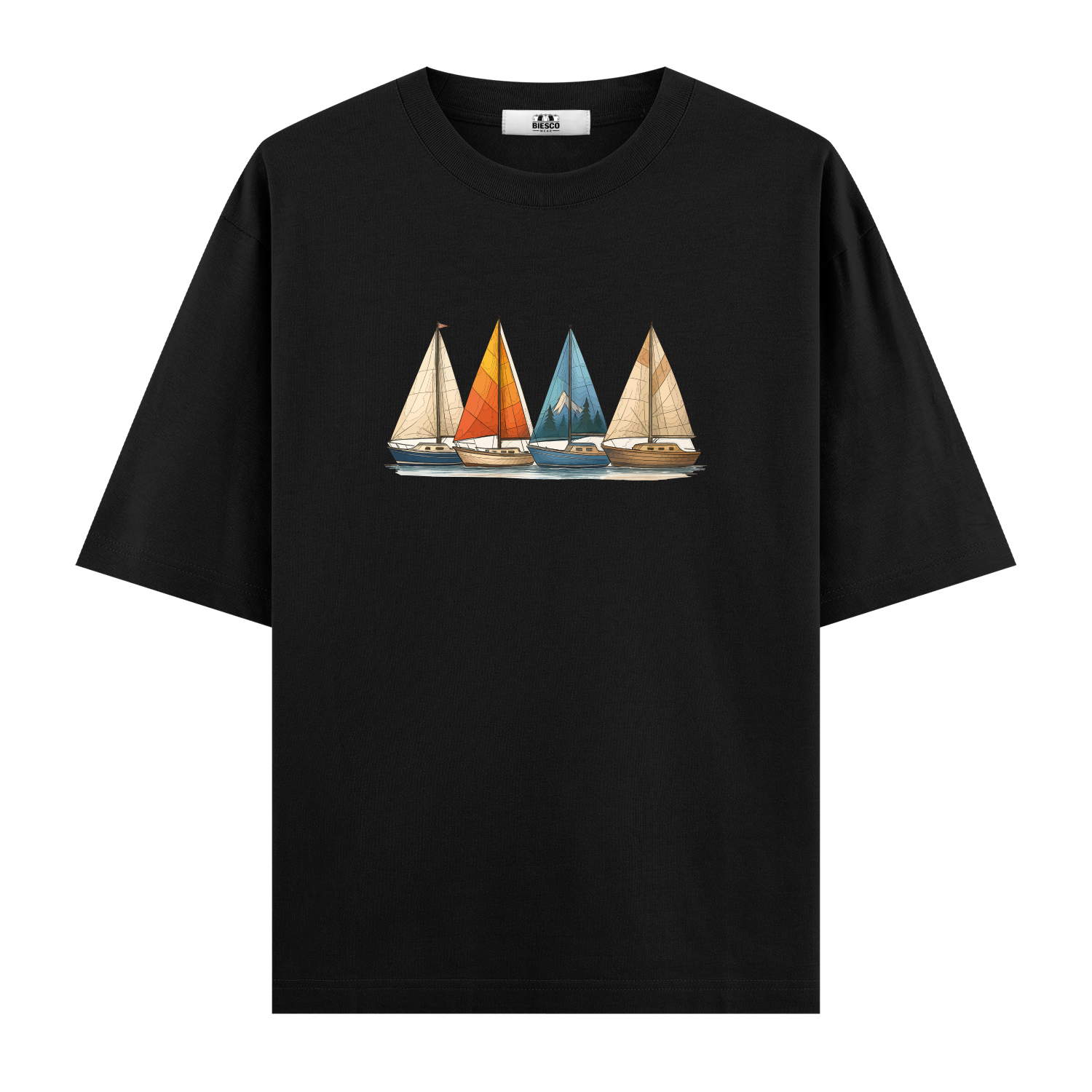 Yelkenli Botlar - Oversize T-shirt