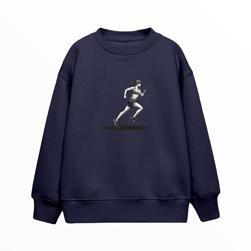 Kadın Koşucu - Çocuk Sweatshirt