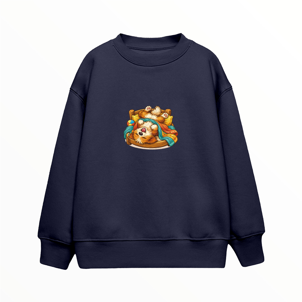 Uyuyan Köpek - Çocuk Sweatshirt