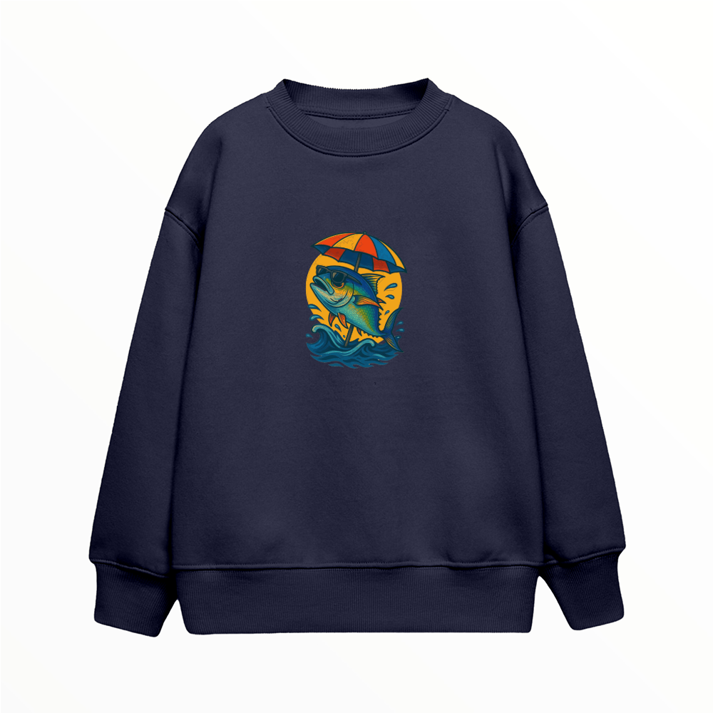 Tatilci Balık - Çocuk Sweatshirt