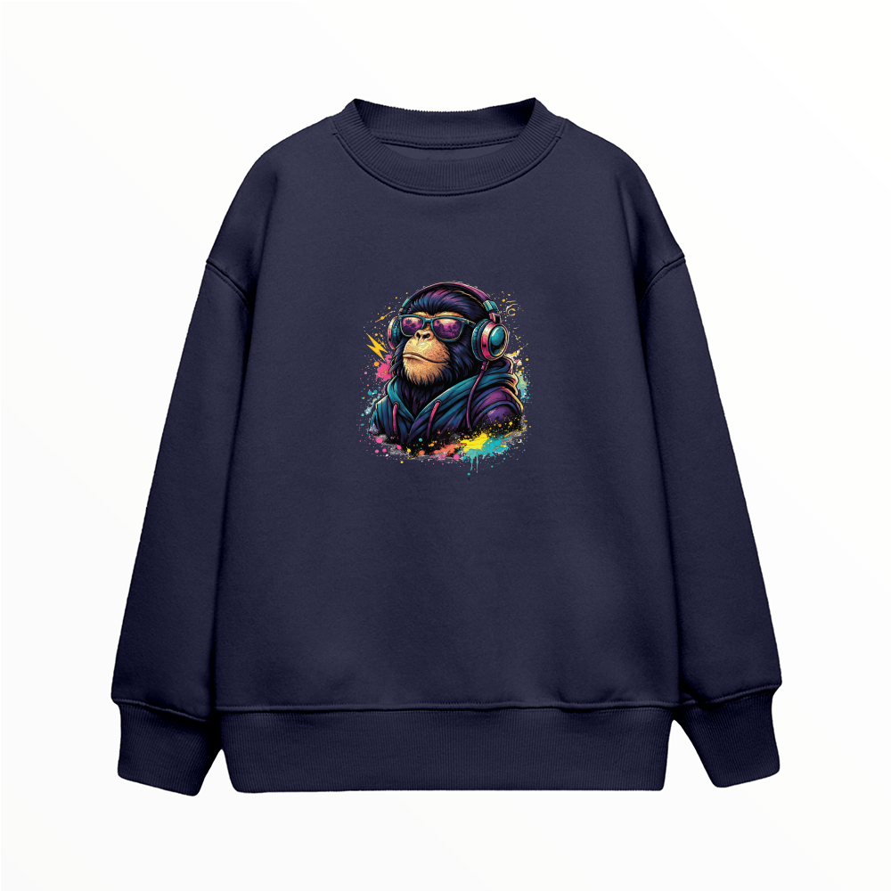 Havalı Şempanze - Çocuk Sweatshirt