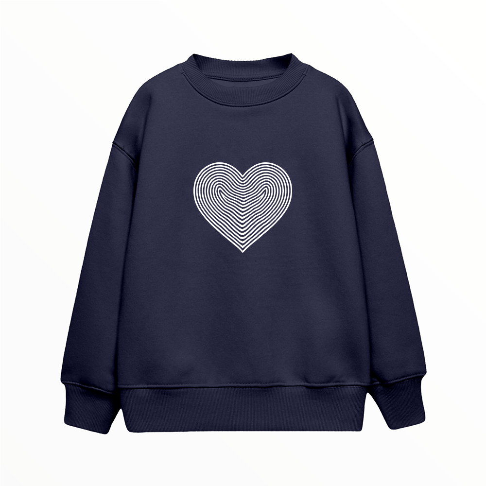 Kalp - Çocuk Sweatshirt