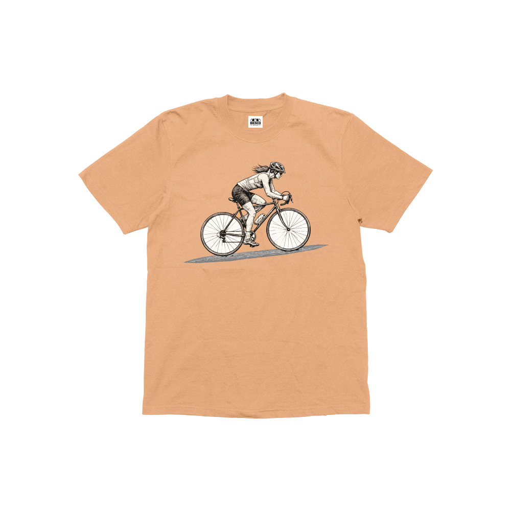 Bisikletli Kadın - Çocuk T-shirt