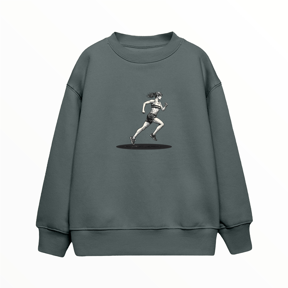 Kadın Koşucu - Çocuk Sweatshirt