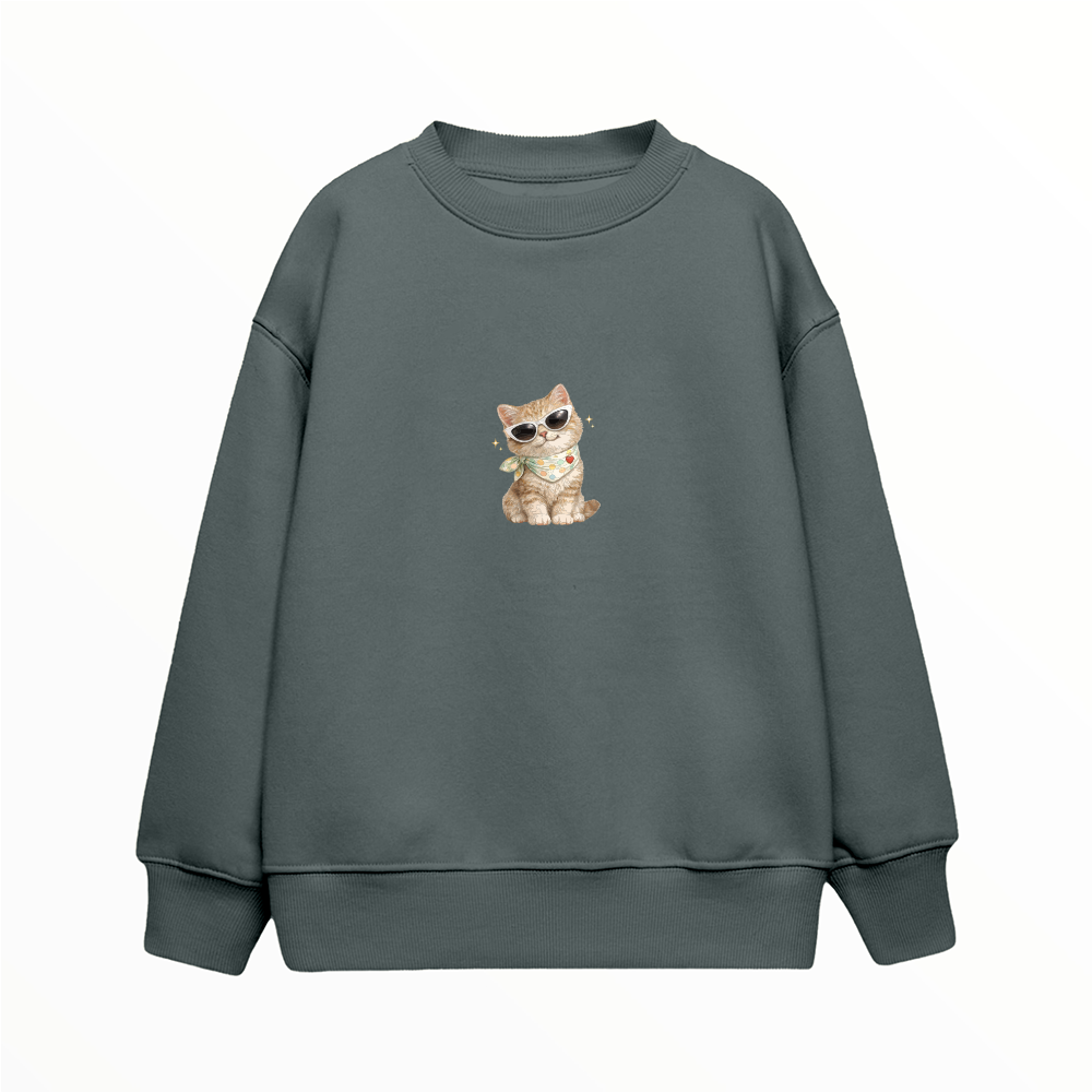 Cat - Çocuk Sweatshirt