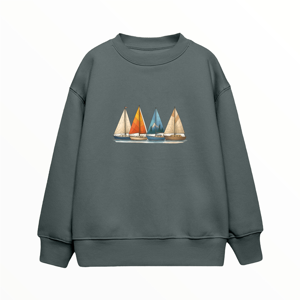 Yelkenli Botlar - Çocuk Sweatshirt