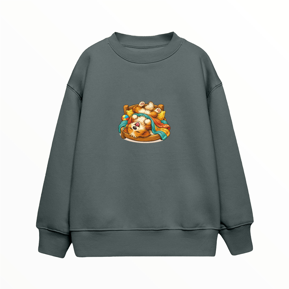 Uyuyan Köpek - Çocuk Sweatshirt