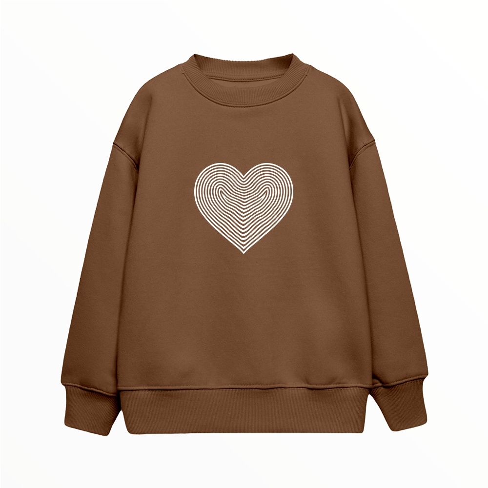 Kalp - Çocuk Sweatshirt