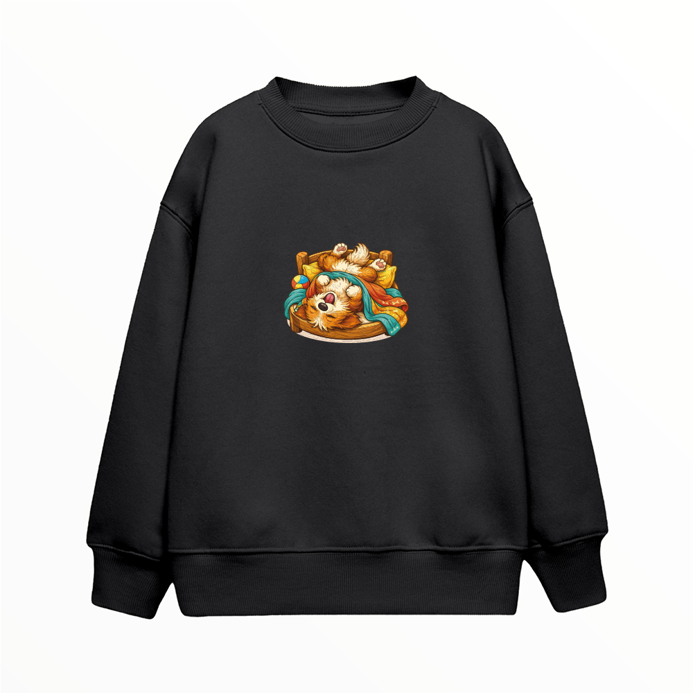Uyuyan Köpek - Çocuk Sweatshirt