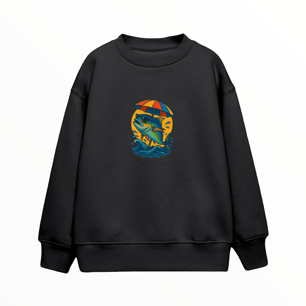 Tatilci Balık - Çocuk Sweatshirt