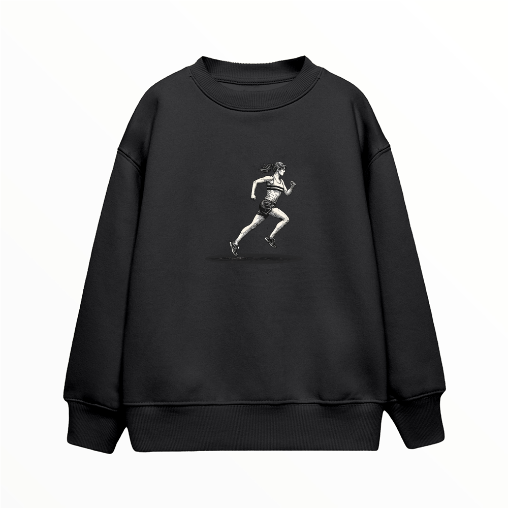 Kadın Koşucu - Çocuk Sweatshirt