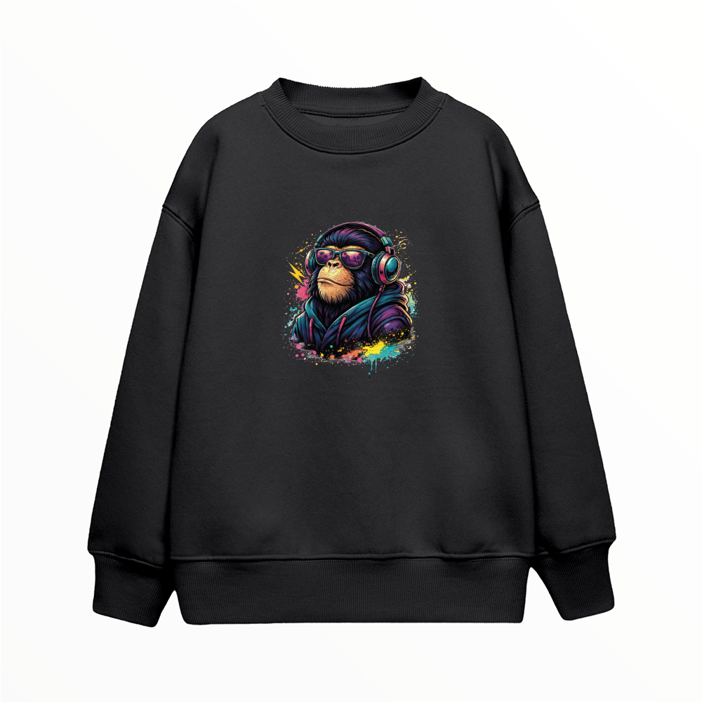 Havalı Şempanze - Çocuk Sweatshirt