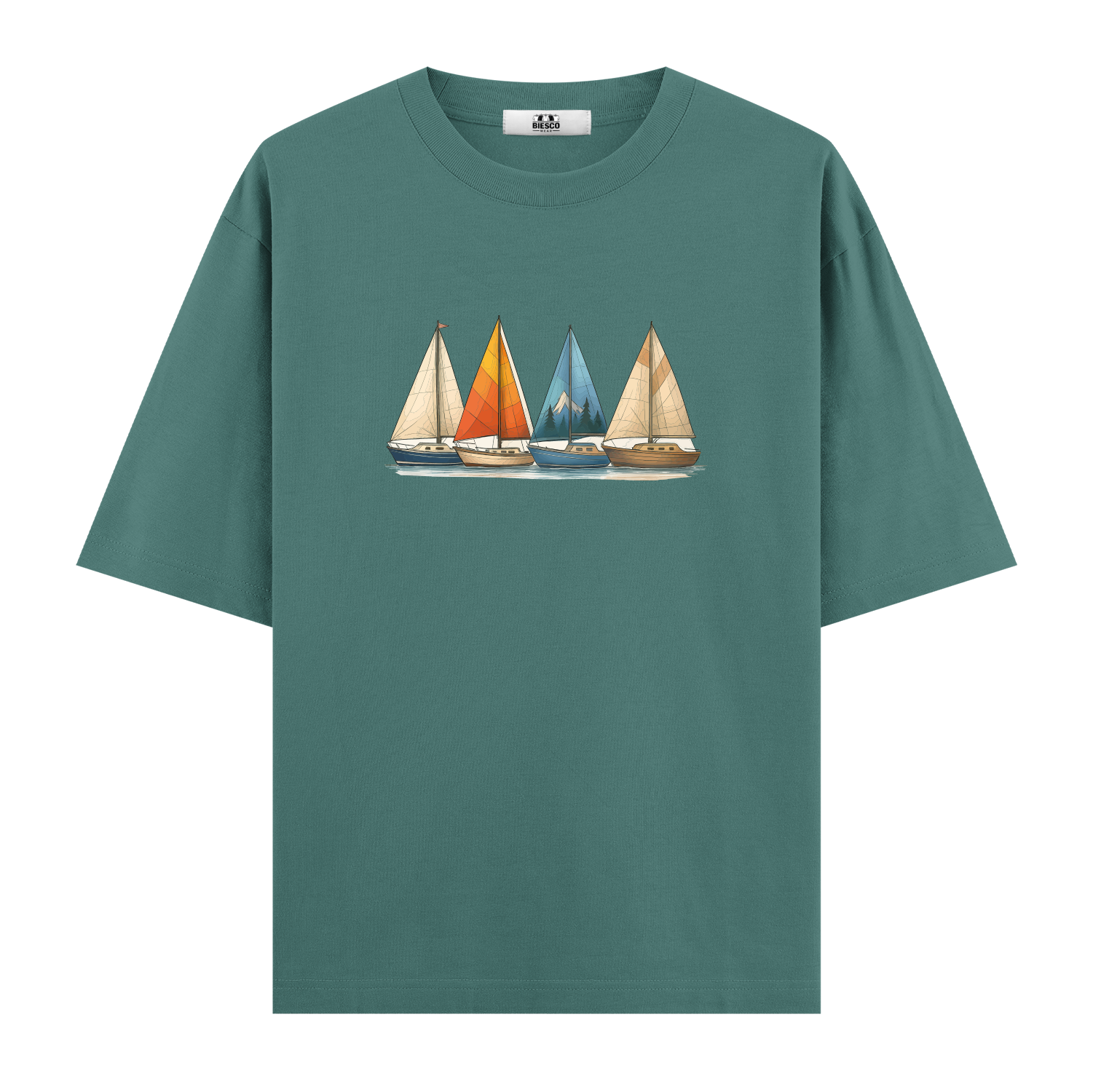 Yelkenli Botlar - Oversize T-shirt