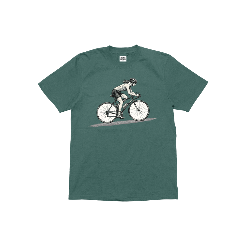 Bisikletli Kadın - Çocuk T-shirt