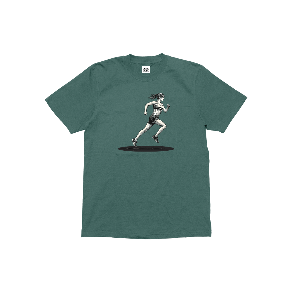 Kadın Koşucu - Çocuk T-shirt